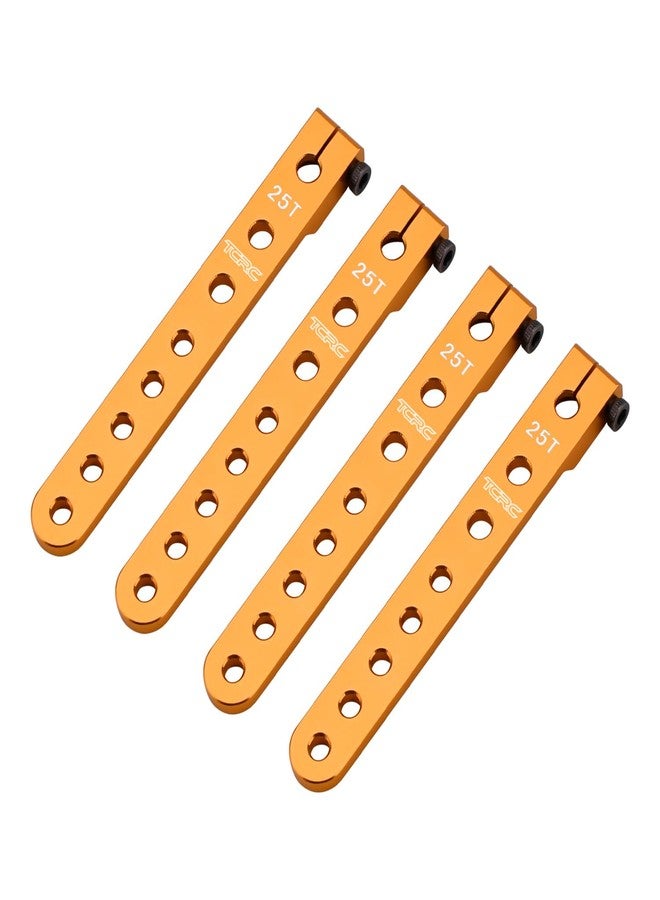 TCRC 4PCS Aluminum 25T Servo Arms Horns for RC Futaba All 1/10 Model Car - Image 1